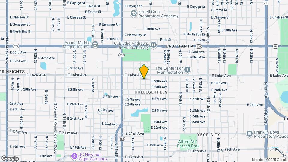 2421 E 29th Ave Map and Location Details
