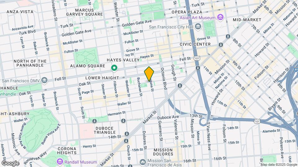 265 Laguna St Map and Location Details