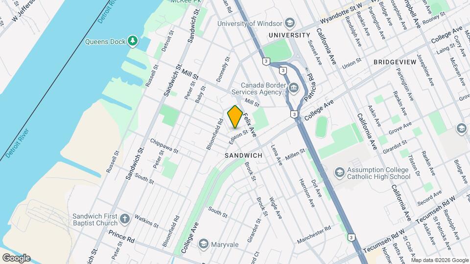 3272 Edison St Map and Location Details