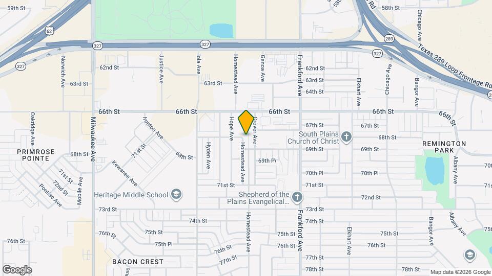 6803 Homestead Ave Map and Location Details