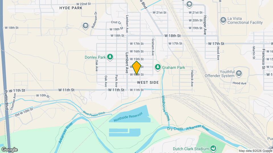 2104 W 13th St Map and Location Details