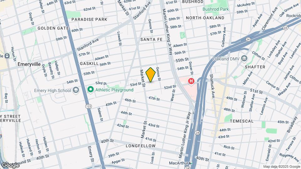 885 53rd St Map and Location Details