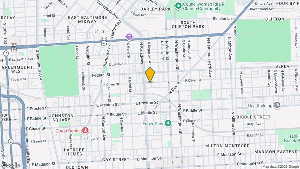 1715 E Oliver St Map and Location Details