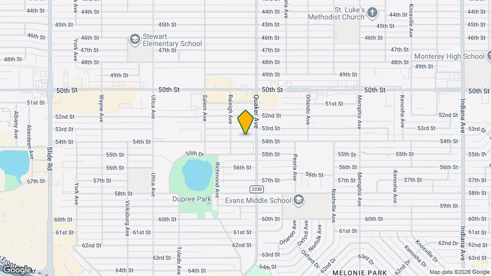 4408 54th St Map and Location Details