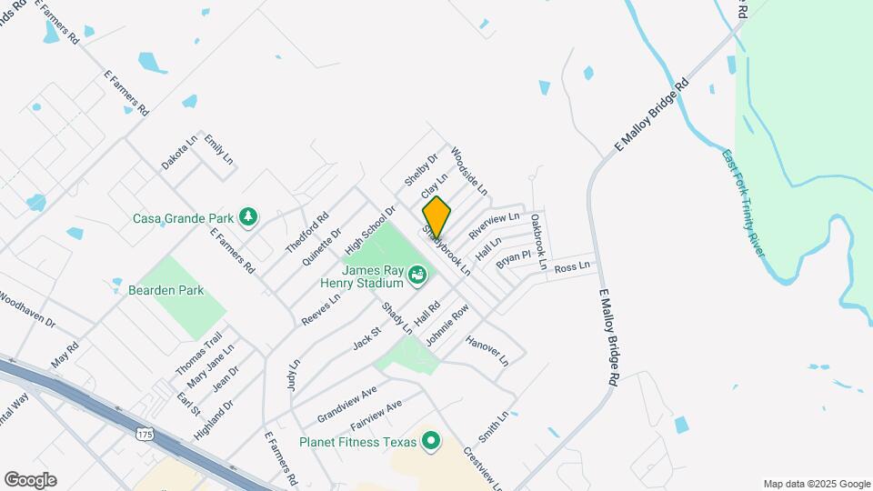 909 Shadybrook Ln Map and Location Details