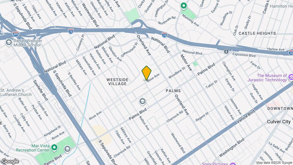 10794 Rose Ave Map and Location Details