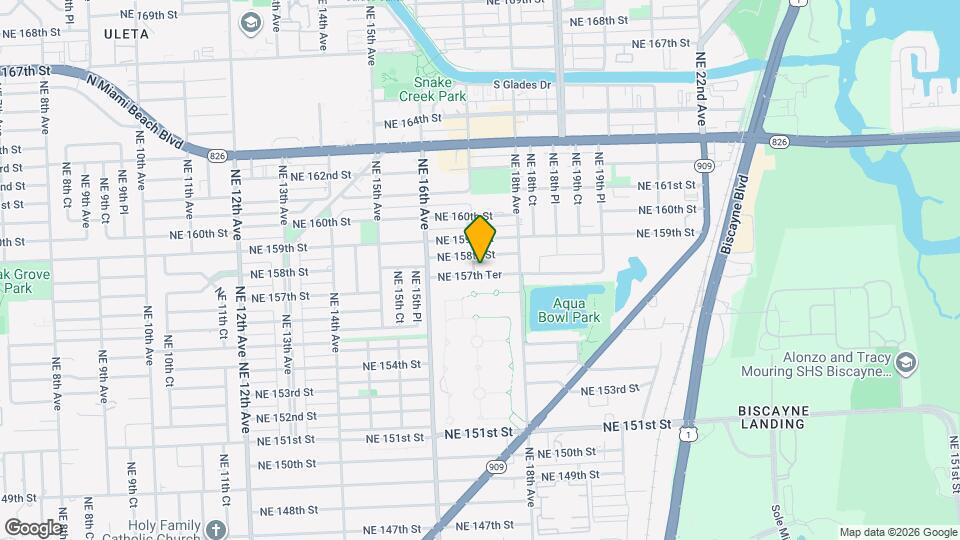 1705 NE 157th Ter Map and Location Details