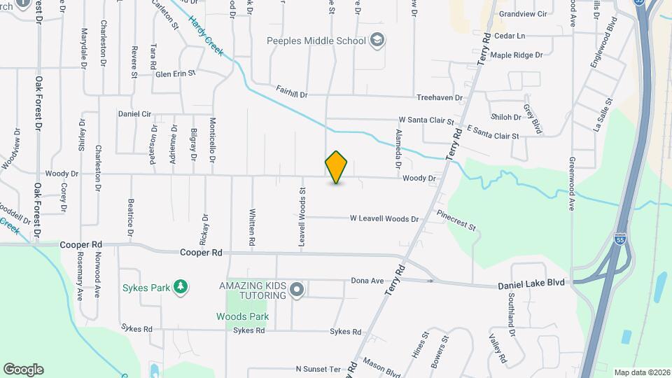 267 Woody Dr Map and Location Details