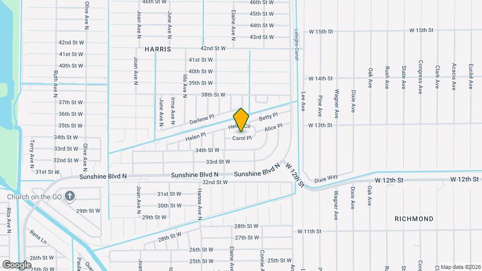 2614 Carol Pl Map and Location Details