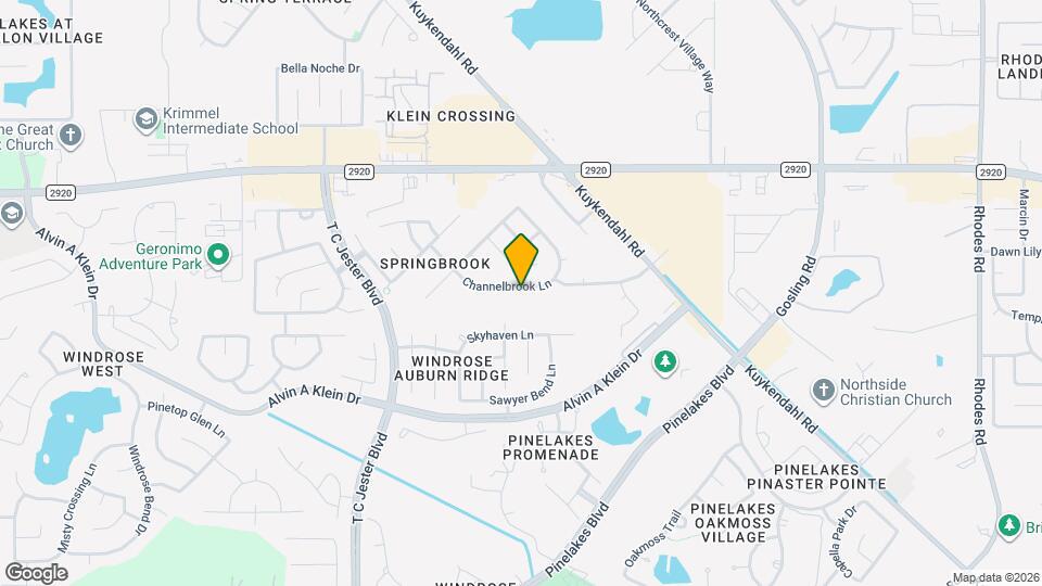 6227 Channelbrook Ln Map and Location Details