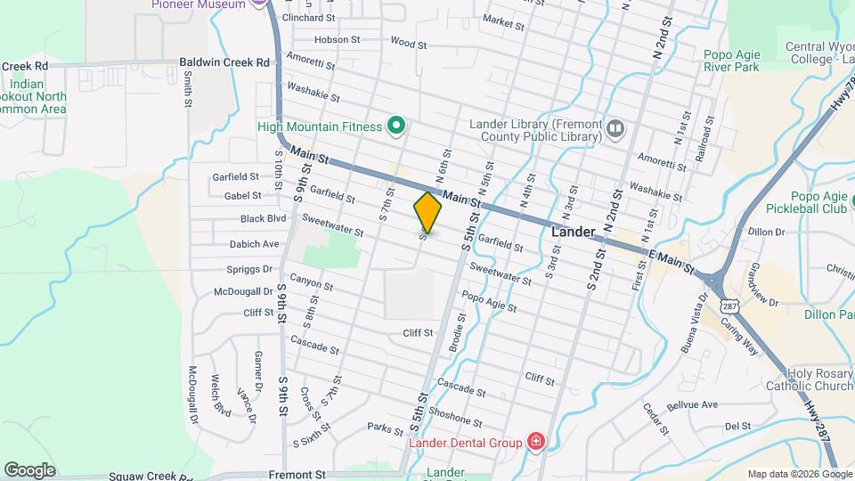 256 S 6th St Map and Location Details