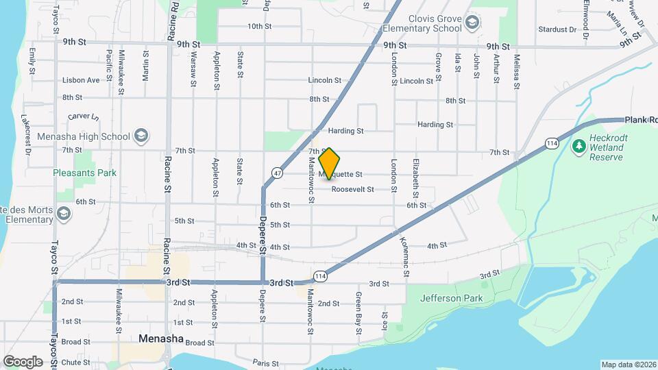 816 Roosevelt St Map and Location Details