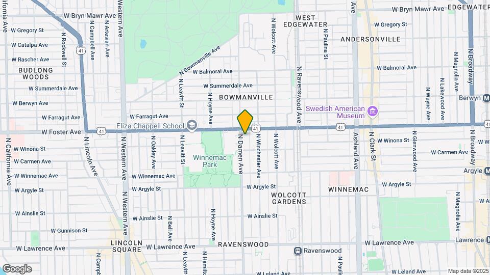 5127 N Damen Ave Mapa y Detalles de la Ubicación