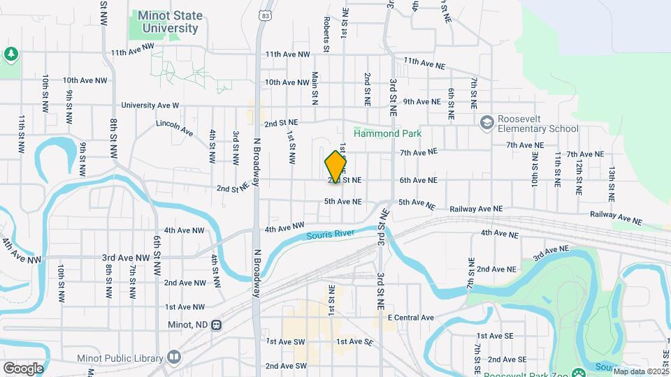 515 1st St NE, Unit 2 Map and Location Details