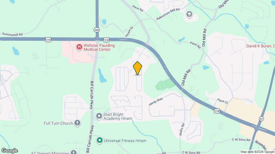 442 Highland Falls Dr Map and Location Details