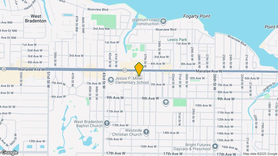 603 38th St W Map and Location Details