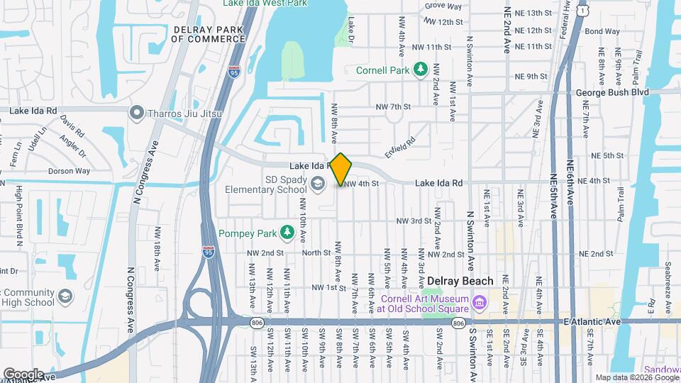 351 NW 8th Ave Map and Location Details