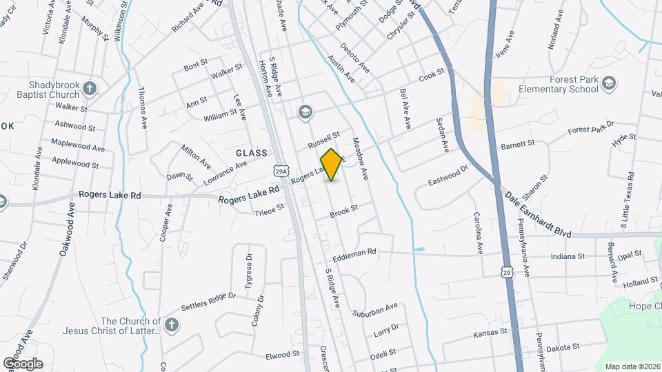 1411 Oakshade Ave Map and Location Details