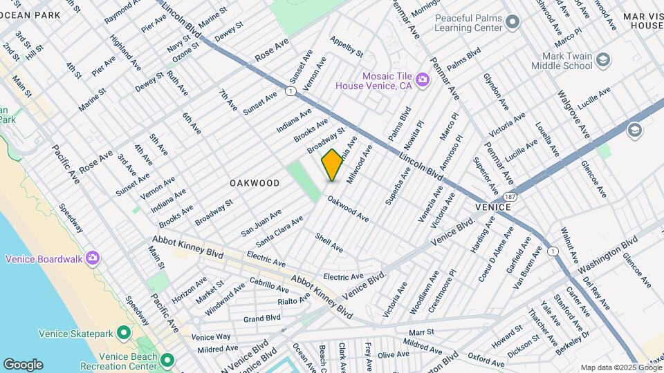 818 1/2 California Ave Map and Location Details