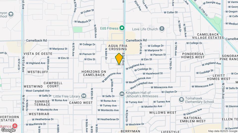 8310 W Coolidge St Map and Location Details