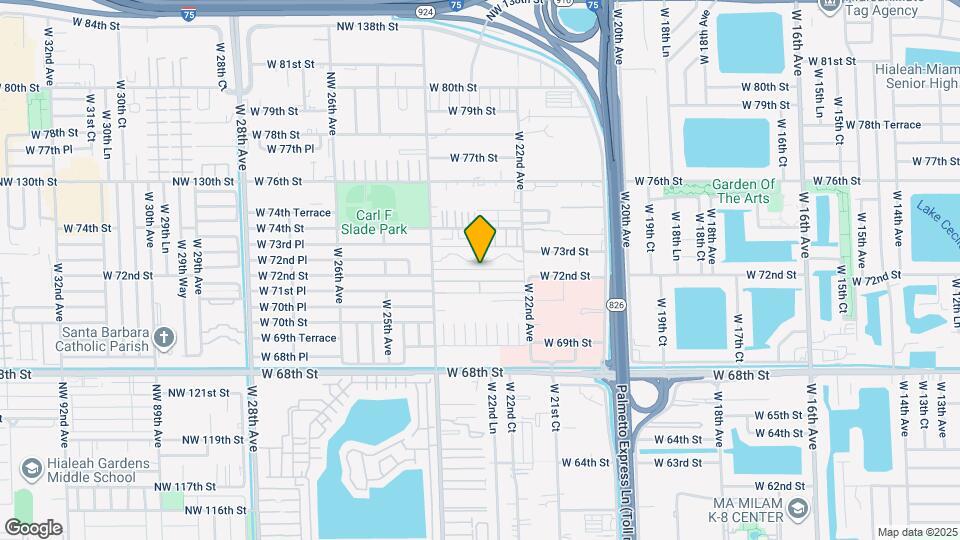 7211 W 24th Ave Map and Location Details