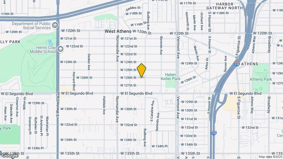 1212 W 126th St Mapa y Detalles de la Ubicación
