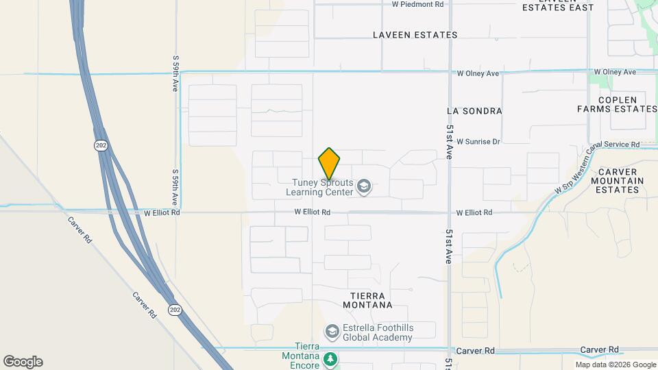 10617 S 54th Ln Map and Location Details