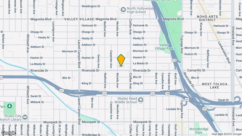 11749 Riverside Dr Mapa y Detalles de la Ubicación
