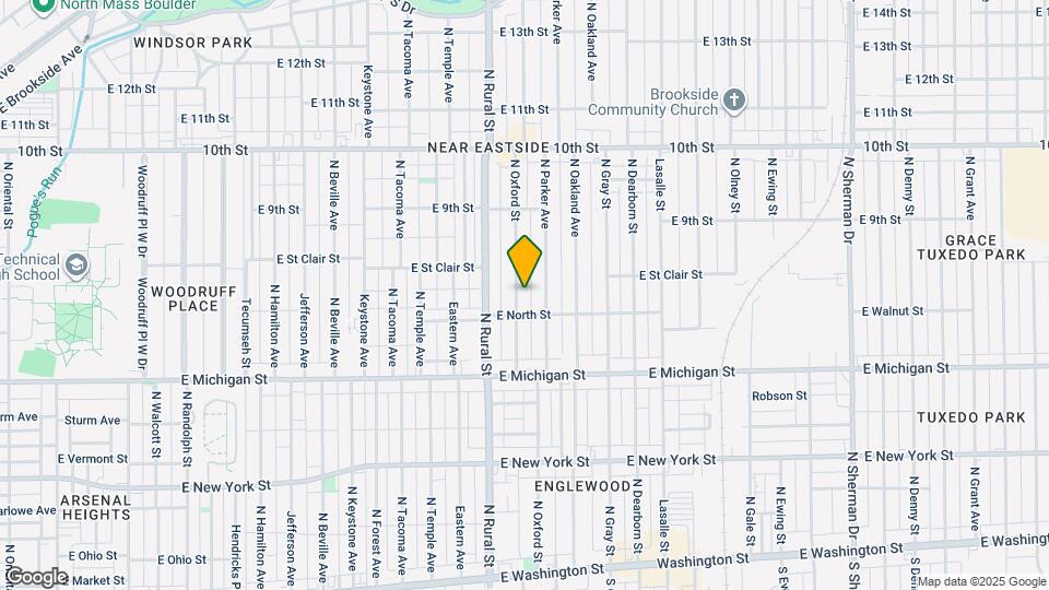 623 N Oxford St Map and Location Details