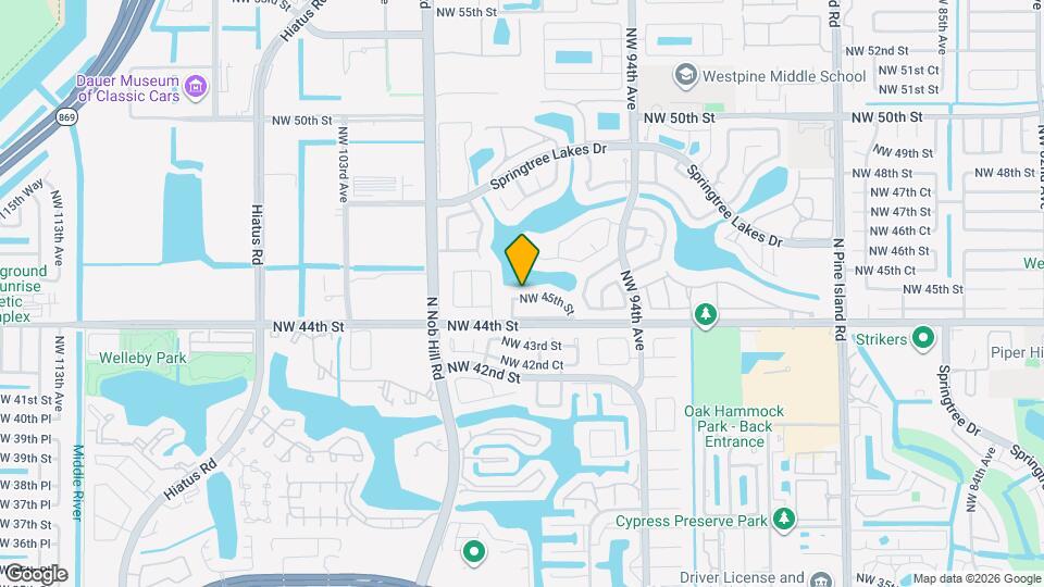 9753 NW 45th St Map and Location Details