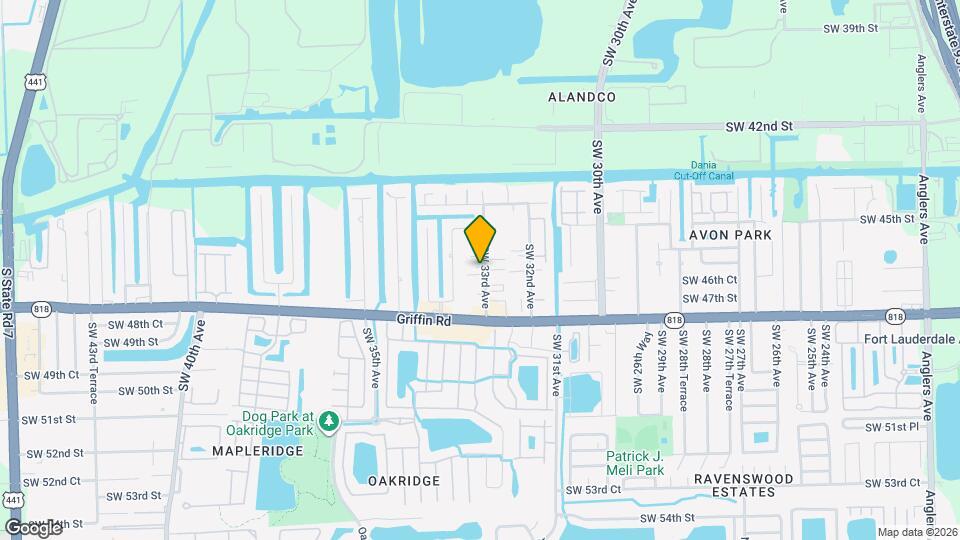 4631 SW 33rd Ave Map and Location Details