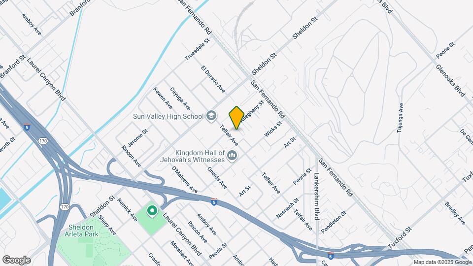 9120 Telfair Ave, Unit #15 Map and Location Details