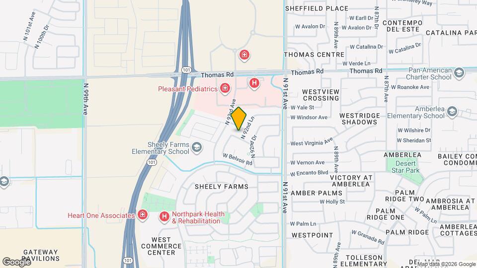 9262 W Sheridan St Map and Location Details