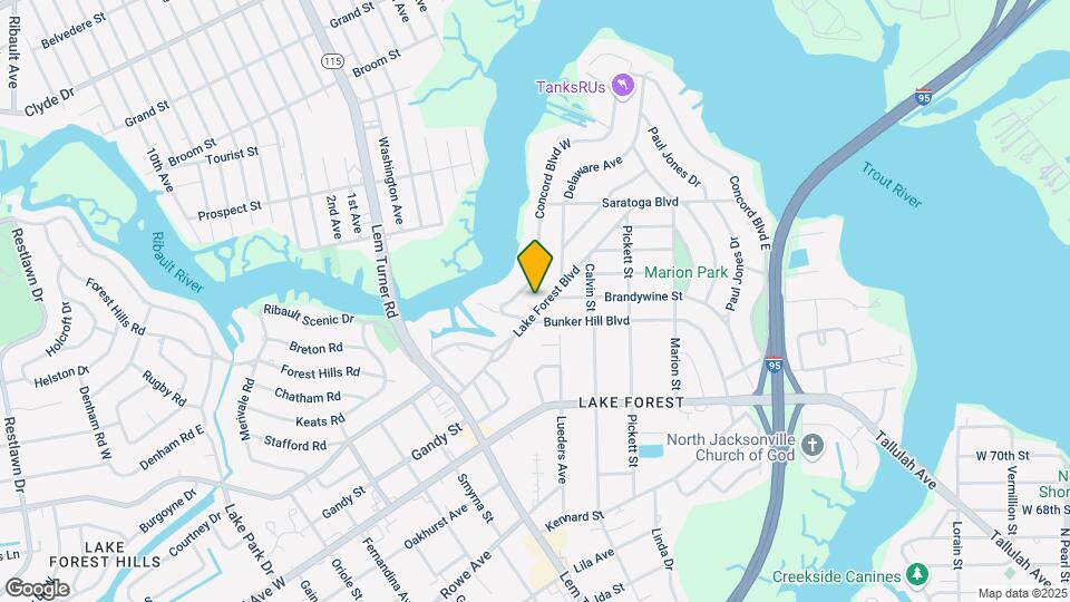 1165 Lake Forest Blvd Mapa y Detalles de la Ubicación
