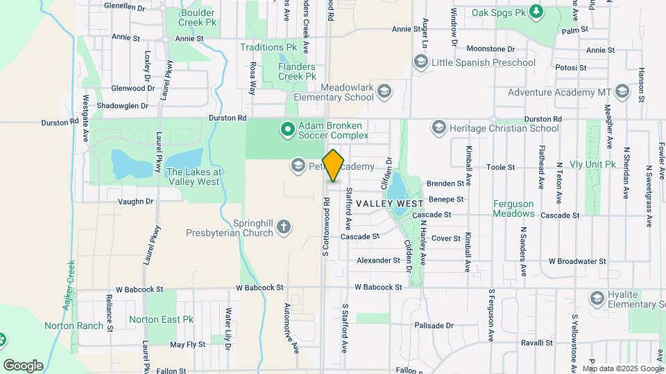 404 N Cottonwood Rd Map and Location Details