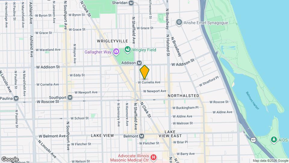 924 W Cornelia Ave, Unit 4S Map and Location Details