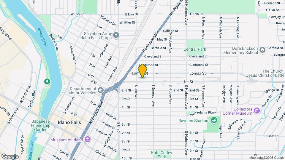 233 E 1st St Map and Location Details