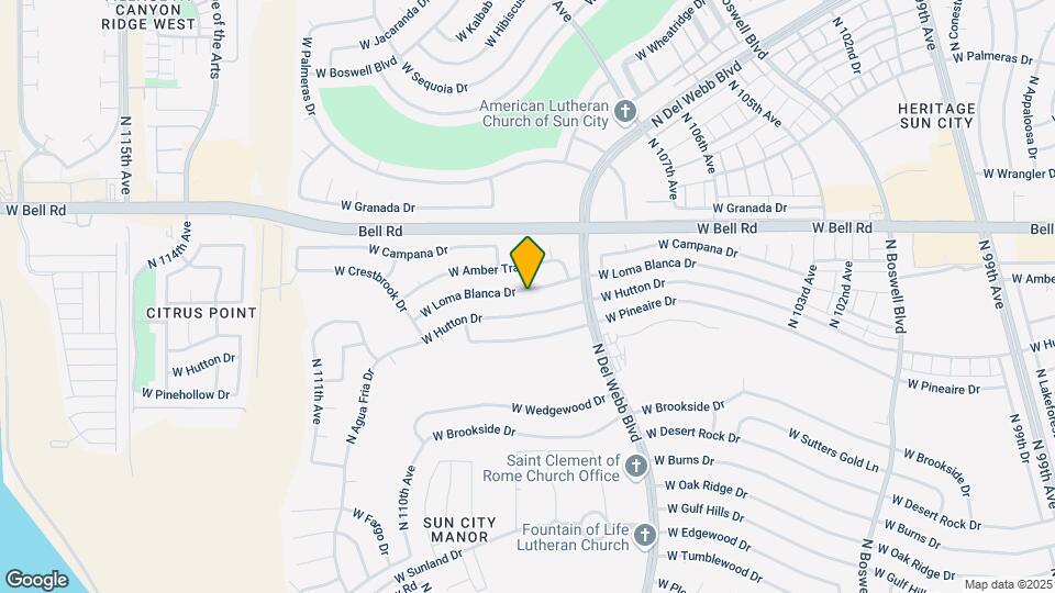 10733 W Loma Blanca Dr Map and Location Details