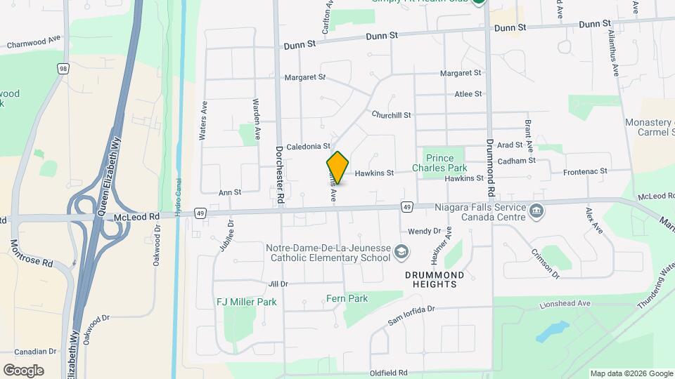 7182 Adams Ave Map and Location Details