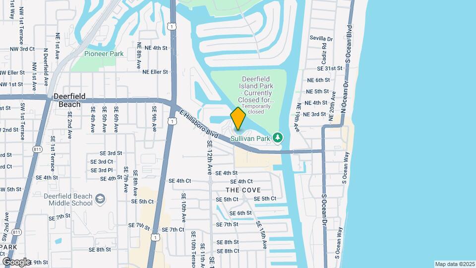 1523 E Hillsboro Blvd Map and Location Details