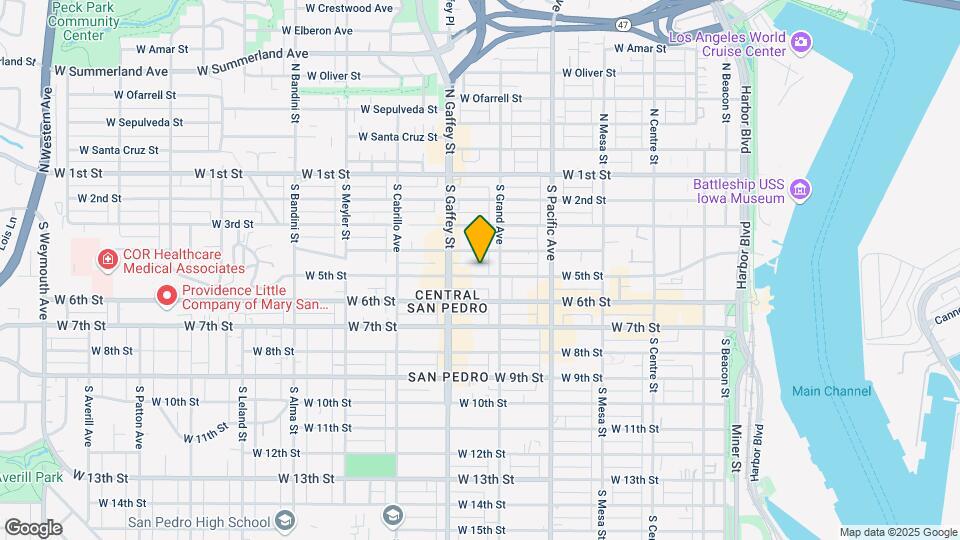 636 W 5th St Map and Location Details