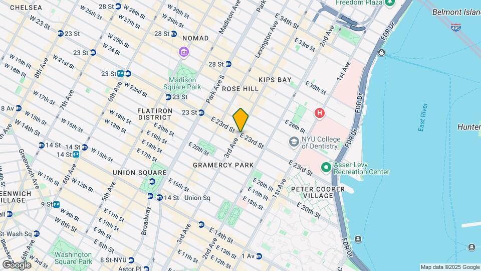 200 E 23rd St Mapa y Detalles de la Ubicación