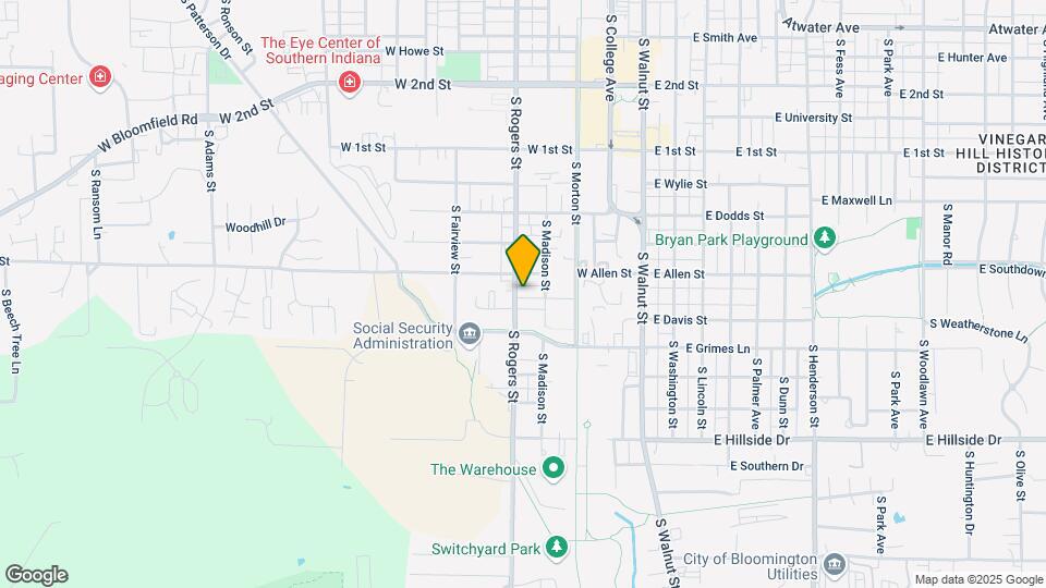 1113 S Rogers St, Unit 1113 Map and Location Details