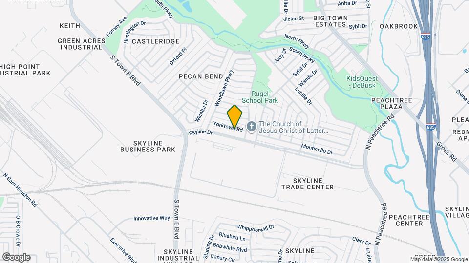 2912 Yorktown Rd Map and Location Details