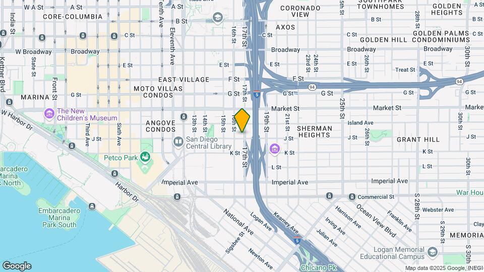 1646 J St Map and Location Details