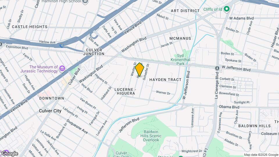 3574 Helms Ave Map and Location Details