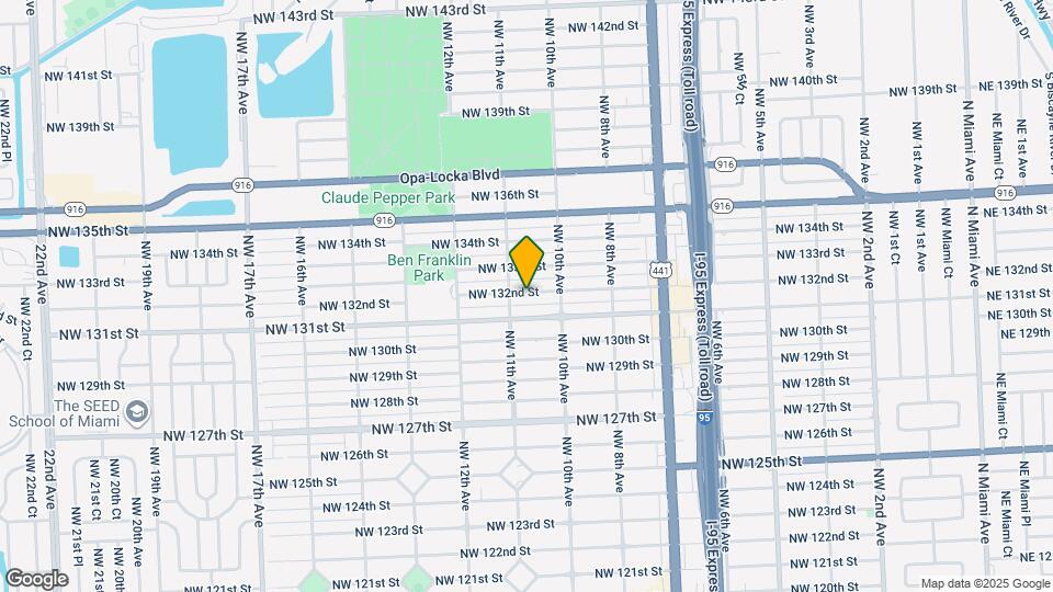1070 NW 132nd St Map and Location Details
