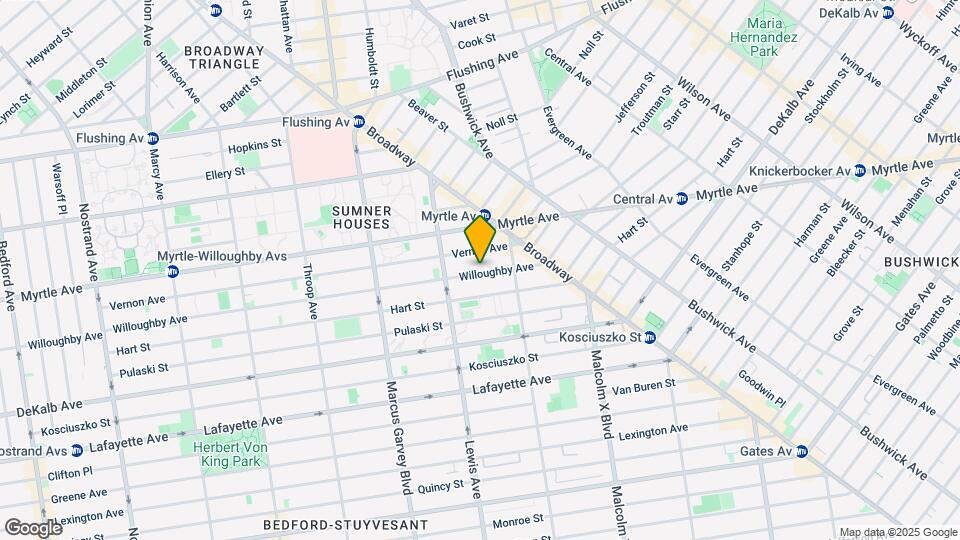 811A Willoughby Ave Map and Location Details