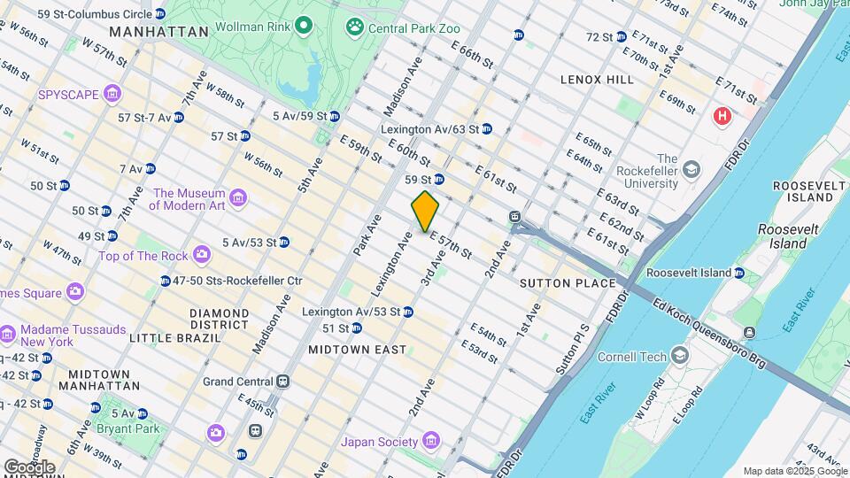 150 E 57th St Map and Location Details