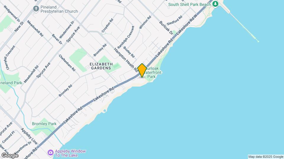 5380 Lakeshore Rd Map and Location Details